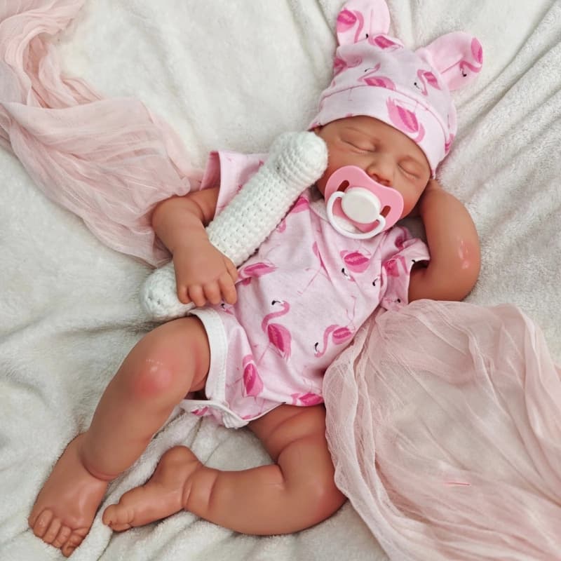 Reborn RealBaby Touch Bambola Silicone Realistica 50cm 1:1 Soft Feel