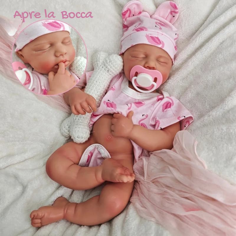 Reborn RealBaby Touch Bambola Silicone Realistica 50cm 1:1 Soft Feel