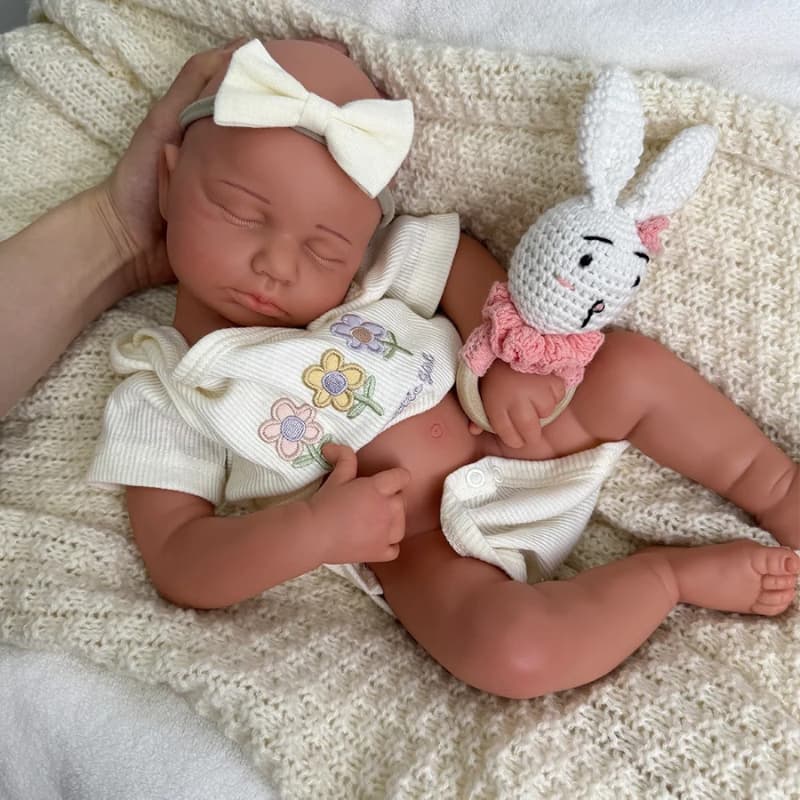Reborn RealBaby Touch Bambola Silicone Realistica 50cm 1:1 Soft Feel