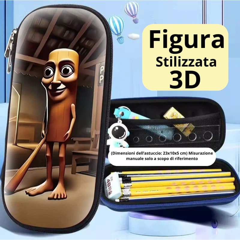 Stile Italian Brainrot Astuccio Meme Virale Pencil Case Pop & Cartoon Organizer