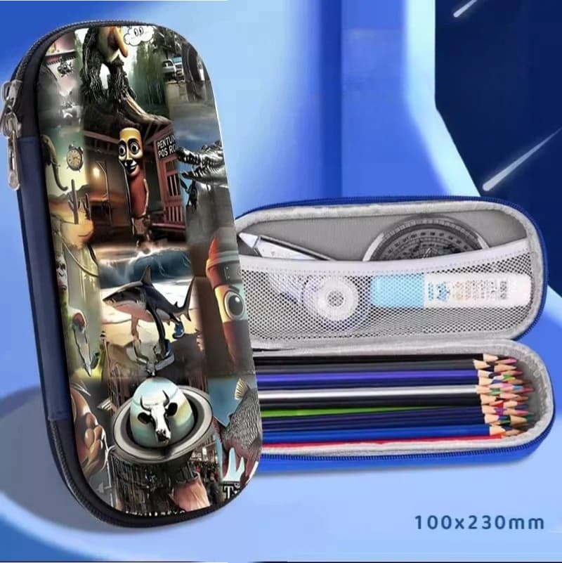 Stile Italian Brainrot Astuccio Meme Virale Pencil Case Pop & Cartoon Organizer