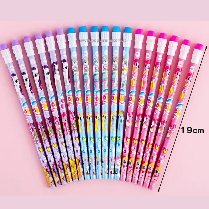 Set 10 Matite Cartoon Kids Virale – HB in Legno, Stile Pop Divertente