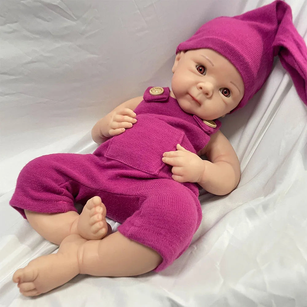Reborn AmoreTouch Baby Girl – 45cm Full Body Silicone Realistic Doll | Soft Touch Lifelike Reborn Collection