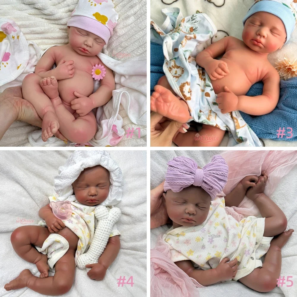 Reborn RealBaby Touch Bambola Silicone Realistica 50cm 1:1 Soft Feel