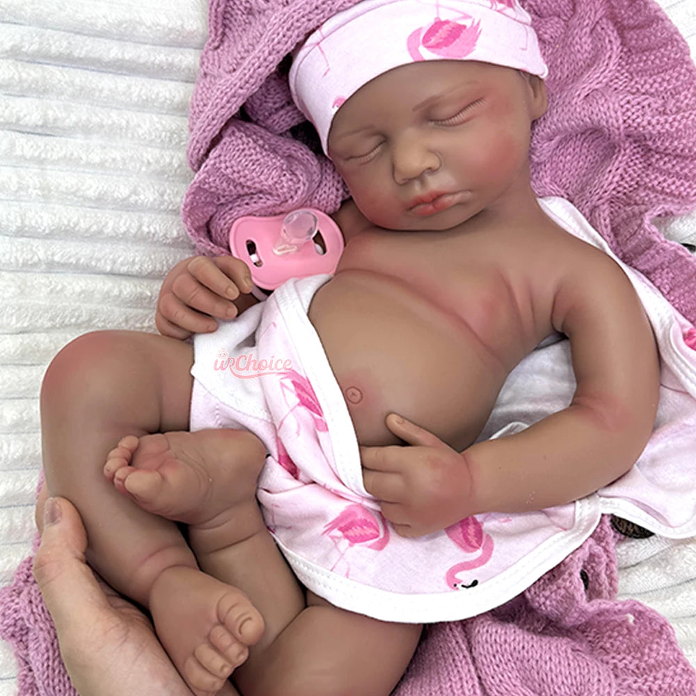 Reborn RealBaby Touch Bambola Silicone Realistica 50cm 1:1 Soft Feel