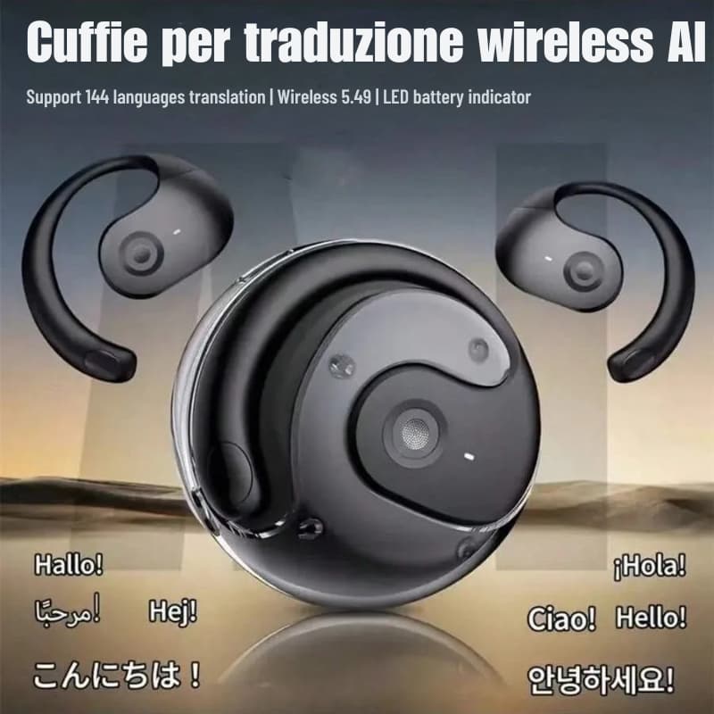 Global Talk Air Vocalyze – Cuffie Traduttrici Bluetooth Smart