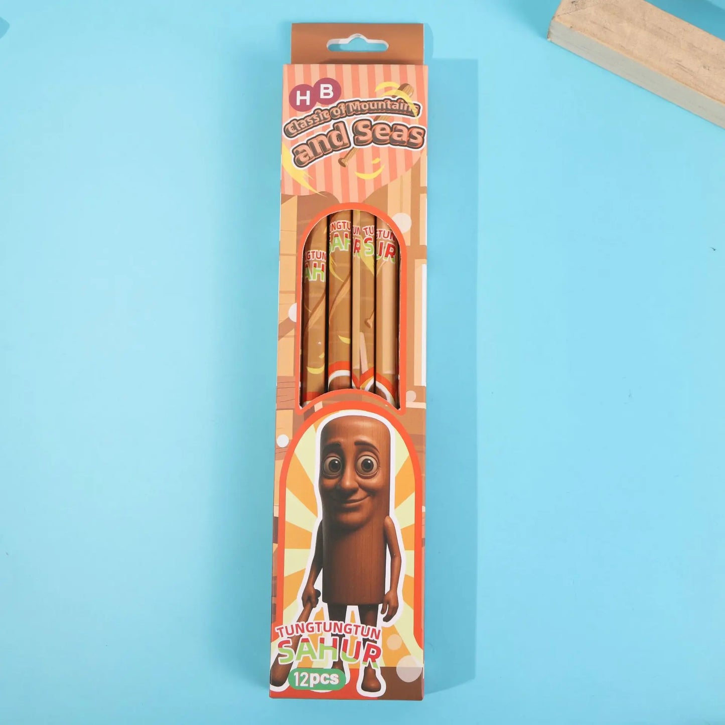 Matite Meme Virale – Set 12 Matite HB in Legno con Gomma, Design Creativo