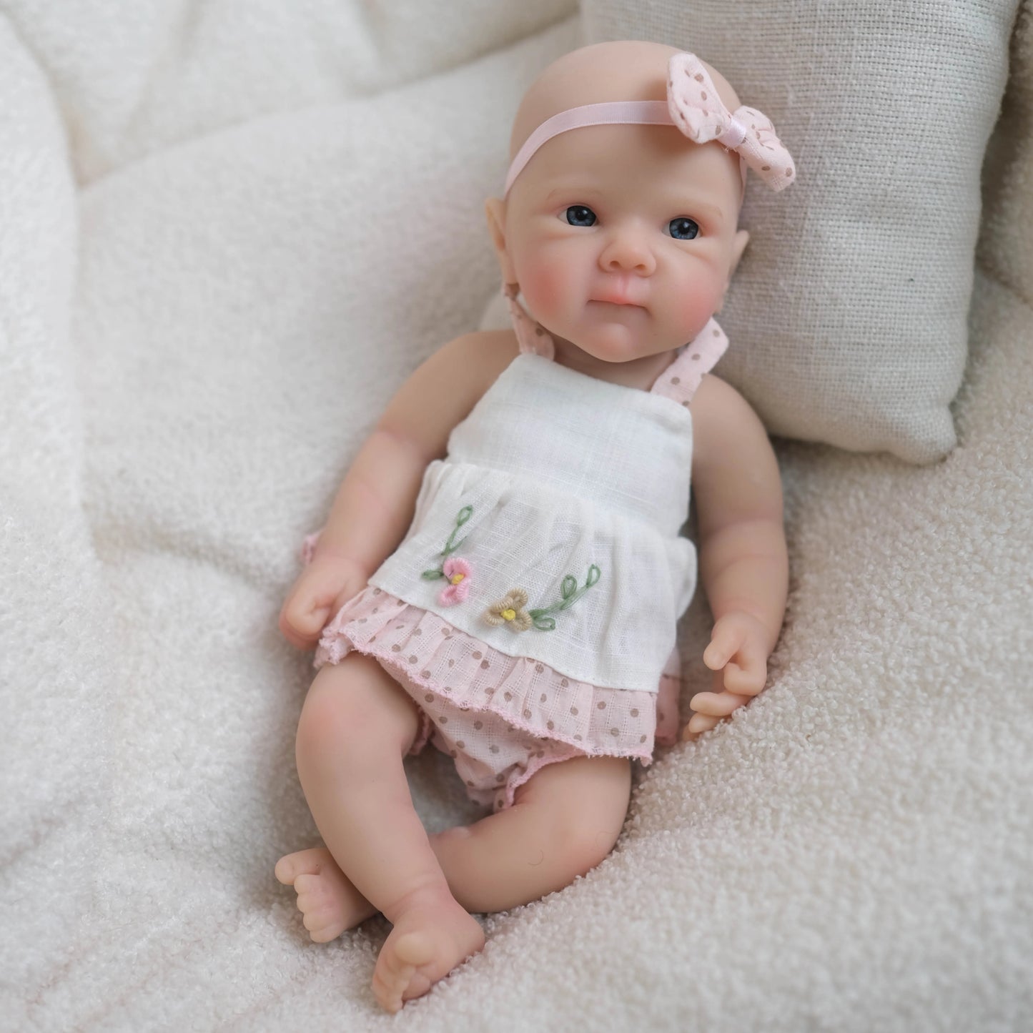 Bambola Reborn Sogno Reale – Mini Baby Doll 20cm Silicone Morbido