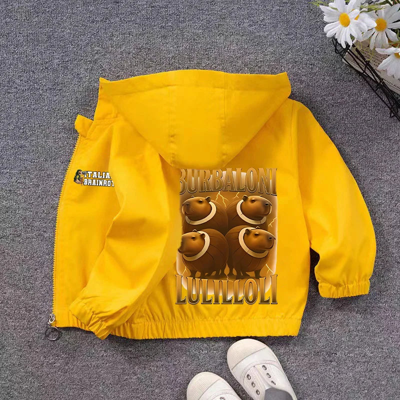 Giacca Meme Virale Bambini – Giubbotto Unisex Casual impermeabili con Cappuccio