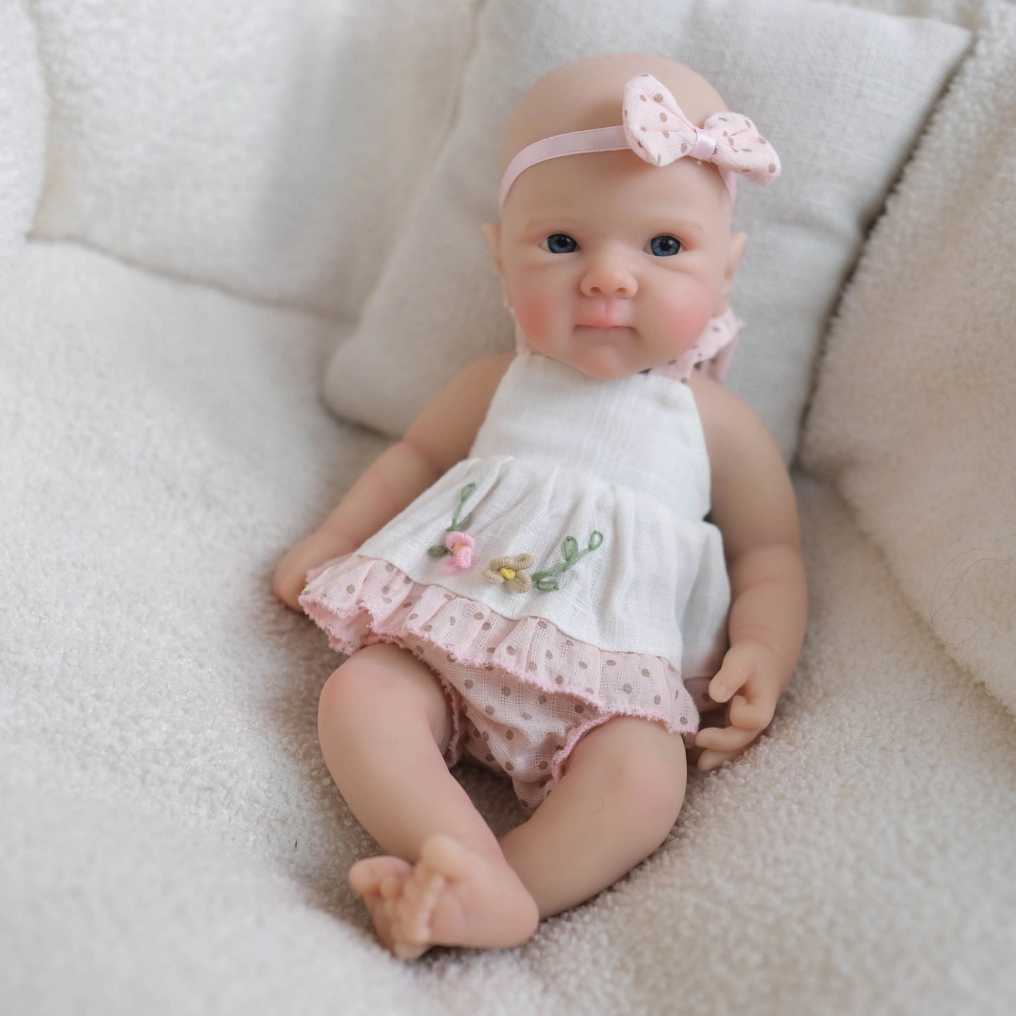 Bambola Reborn Sogno Reale – Mini Baby Doll 20cm Silicone Morbido