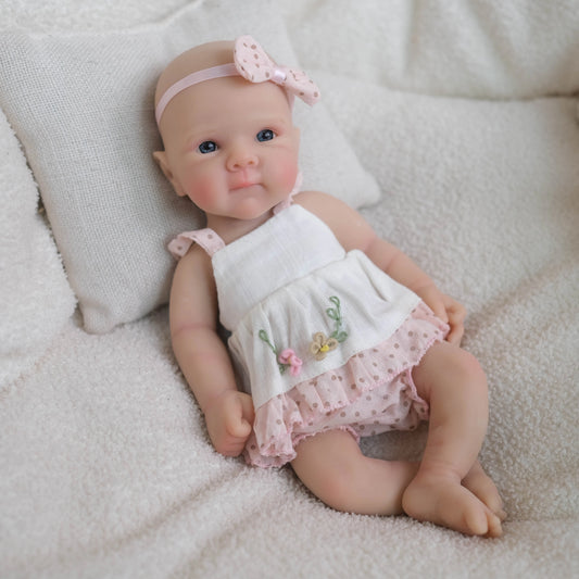Bambola Reborn Sogno Reale – Mini Baby Doll 20cm Silicone Morbido