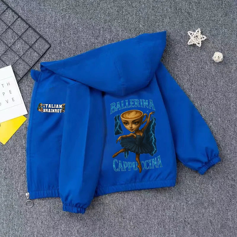 Giacca Meme Virale Bambini – Giubbotto Unisex Casual impermeabili con Cappuccio