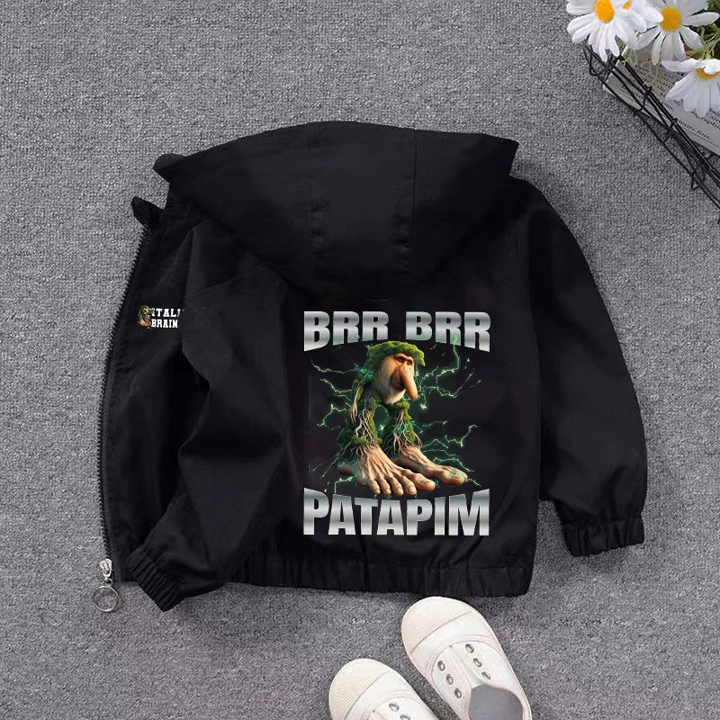 Giacca Meme Virale Bambini – Giubbotto Unisex Casual impermeabili con Cappuccio
