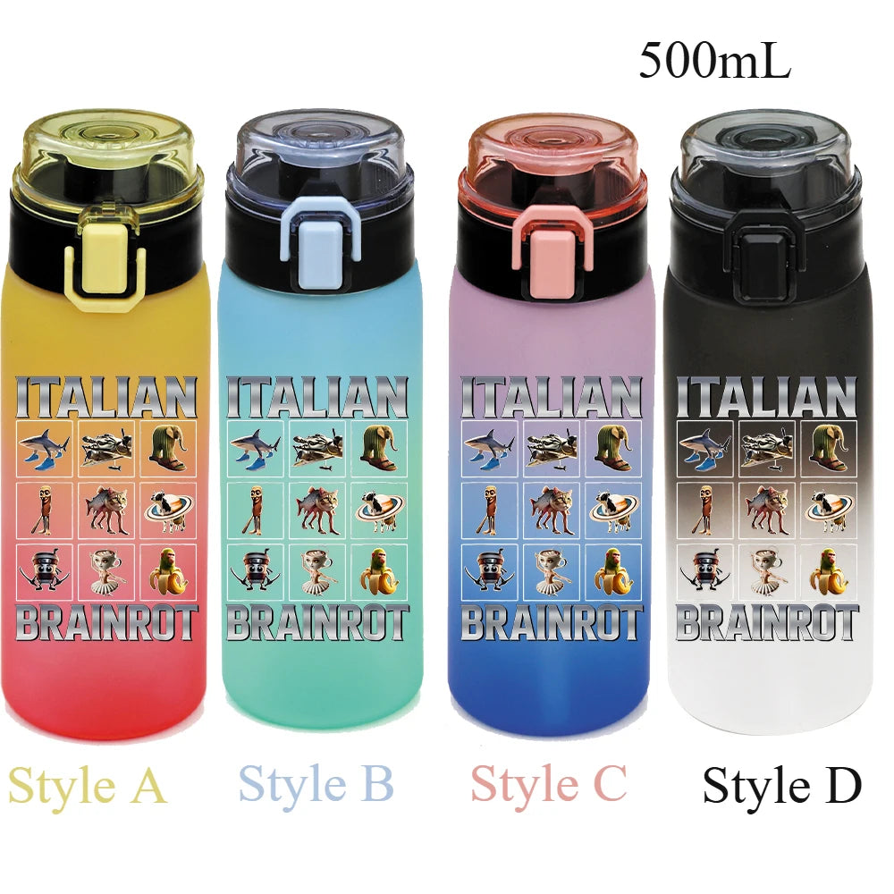 Borraccia Meme 500ml Pop Cartoon Sport Outdoor Unisex Estate