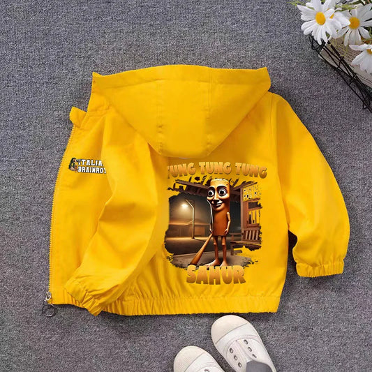 Giacca Meme Virale Bambini – Giubbotto Unisex Casual impermeabili con Cappuccio