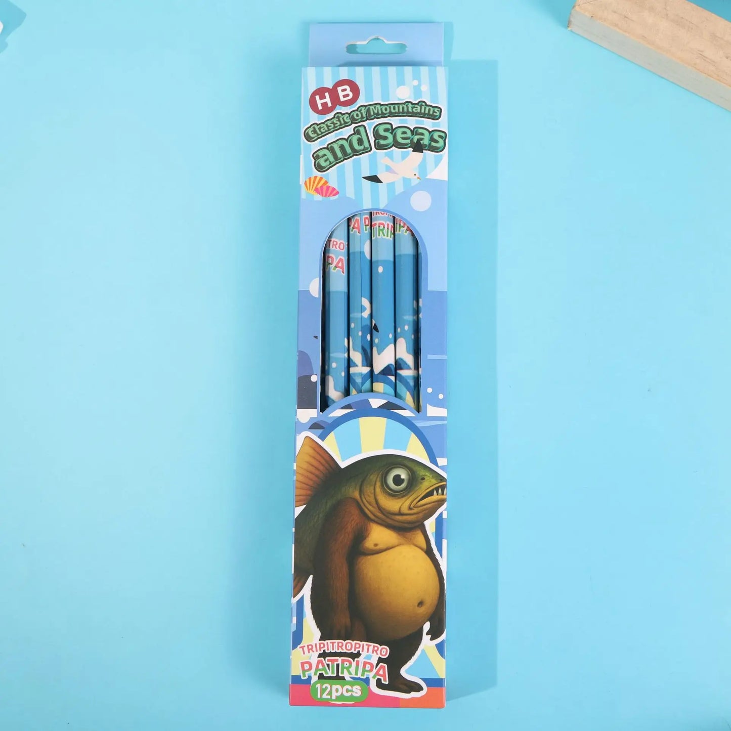 Matite Meme Virale – Set 12 Matite HB in Legno con Gomma, Design Creativo