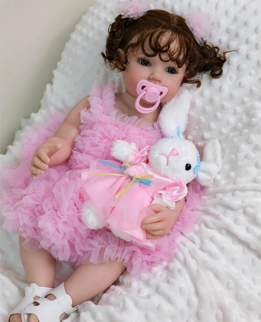 Reborn Lively Touch – Bambola realistica 55cm in silicone vinilico