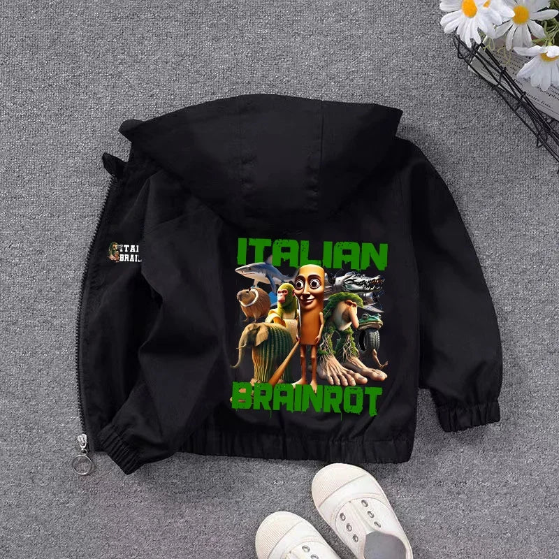 Giacca Meme Virale Bambini – Giubbotto Unisex Casual impermeabili con Cappuccio