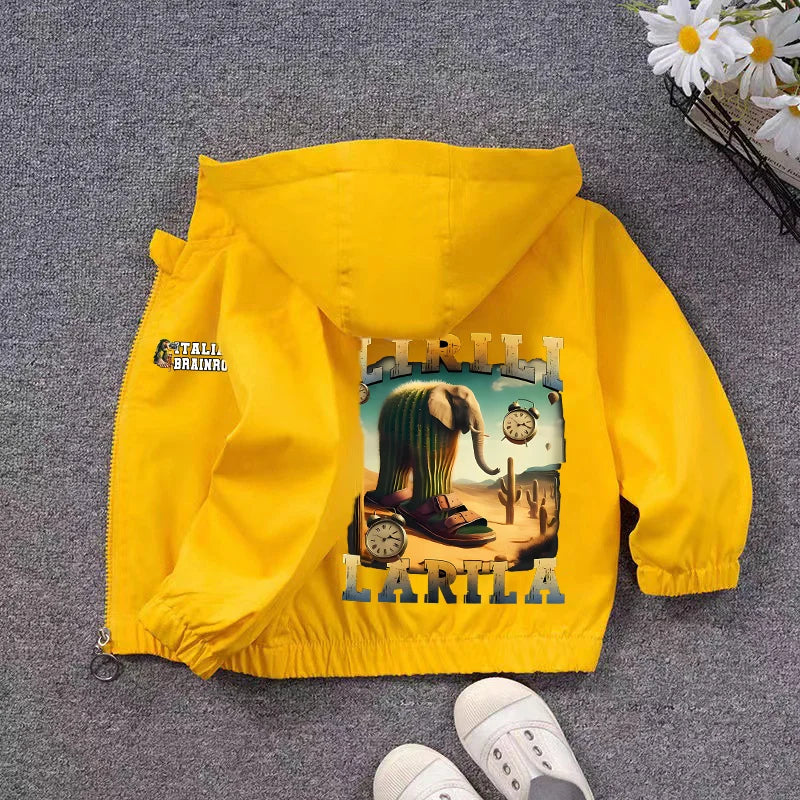 Giacca Meme Virale Bambini – Giubbotto Unisex Casual impermeabili con Cappuccio