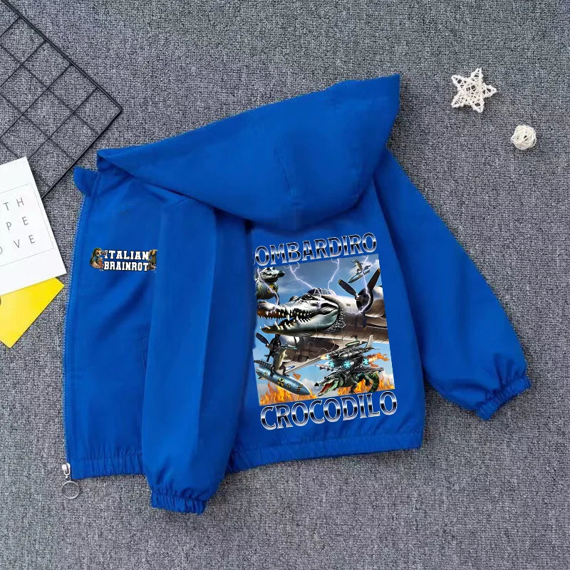 Giacca Meme Virale Bambini – Giubbotto Unisex Casual impermeabili con Cappuccio