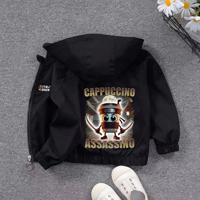 Giacca Meme Virale Bambini – Giubbotto Unisex Casual impermeabili con Cappuccio