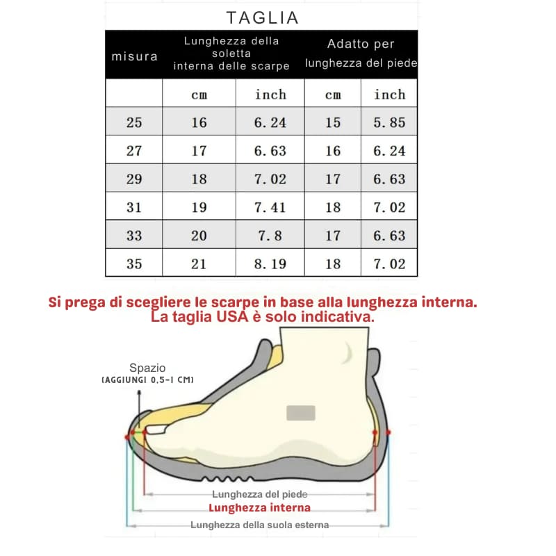 Stile Italian Brainrot Sneakers Meme Virale Scarpe Sportive Taglia 25/27/29