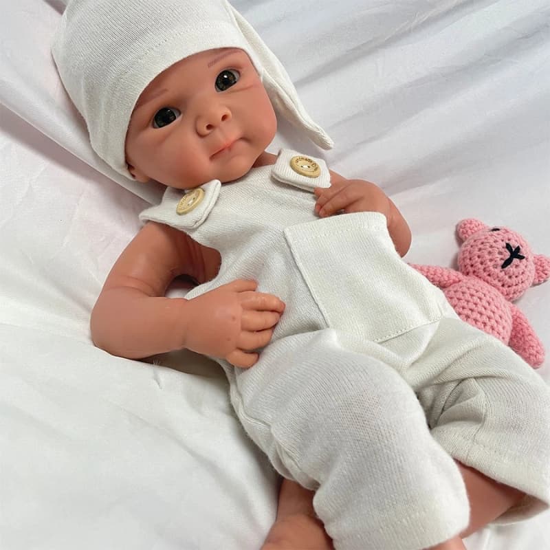 Reborn AmoreTouch Baby Girl – 45cm Full Body Silicone Realistic Doll | Soft Touch Lifelike Reborn Collection