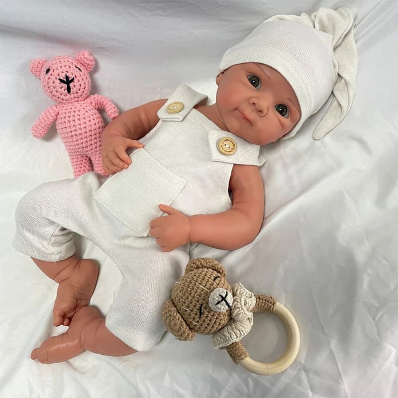 Reborn AmoreTouch Baby Girl – 45cm Full Body Silicone Realistic Doll | Soft Touch Lifelike Reborn Collection
