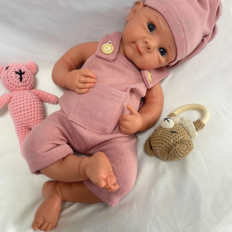 Reborn AmoreTouch Baby Girl – 45cm Full Body Silicone Realistic Doll | Soft Touch Lifelike Reborn Collection