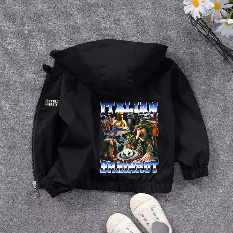 Giacca Meme Virale Bambini – Giubbotto Unisex Casual impermeabili con Cappuccio