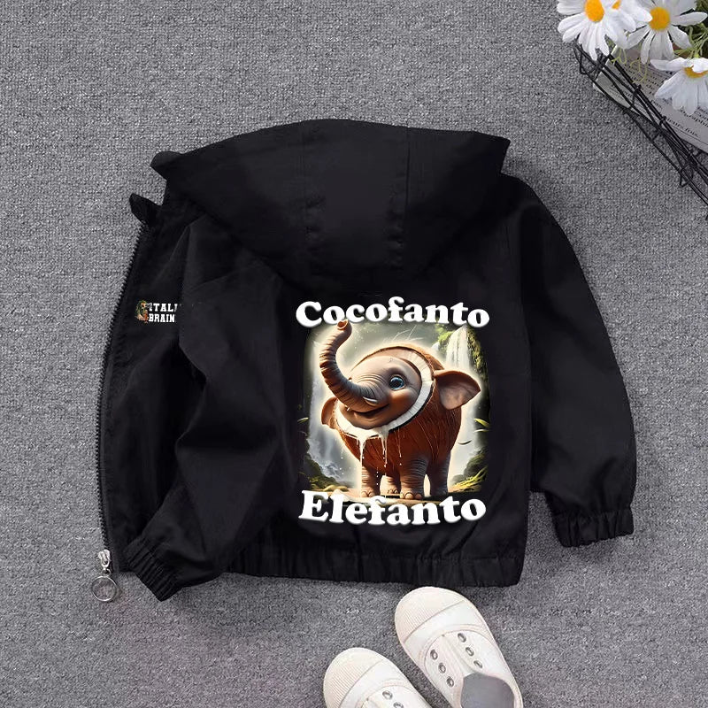 Giacca Meme Virale Bambini – Giubbotto Unisex Casual impermeabili con Cappuccio