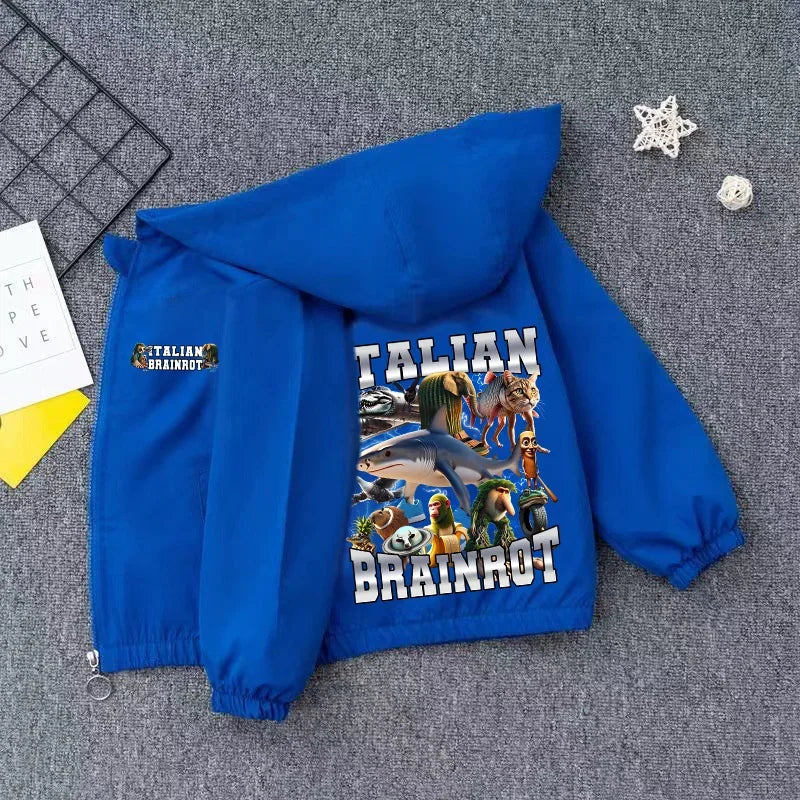 Giacca Meme Virale Bambini – Giubbotto Unisex Casual impermeabili con Cappuccio